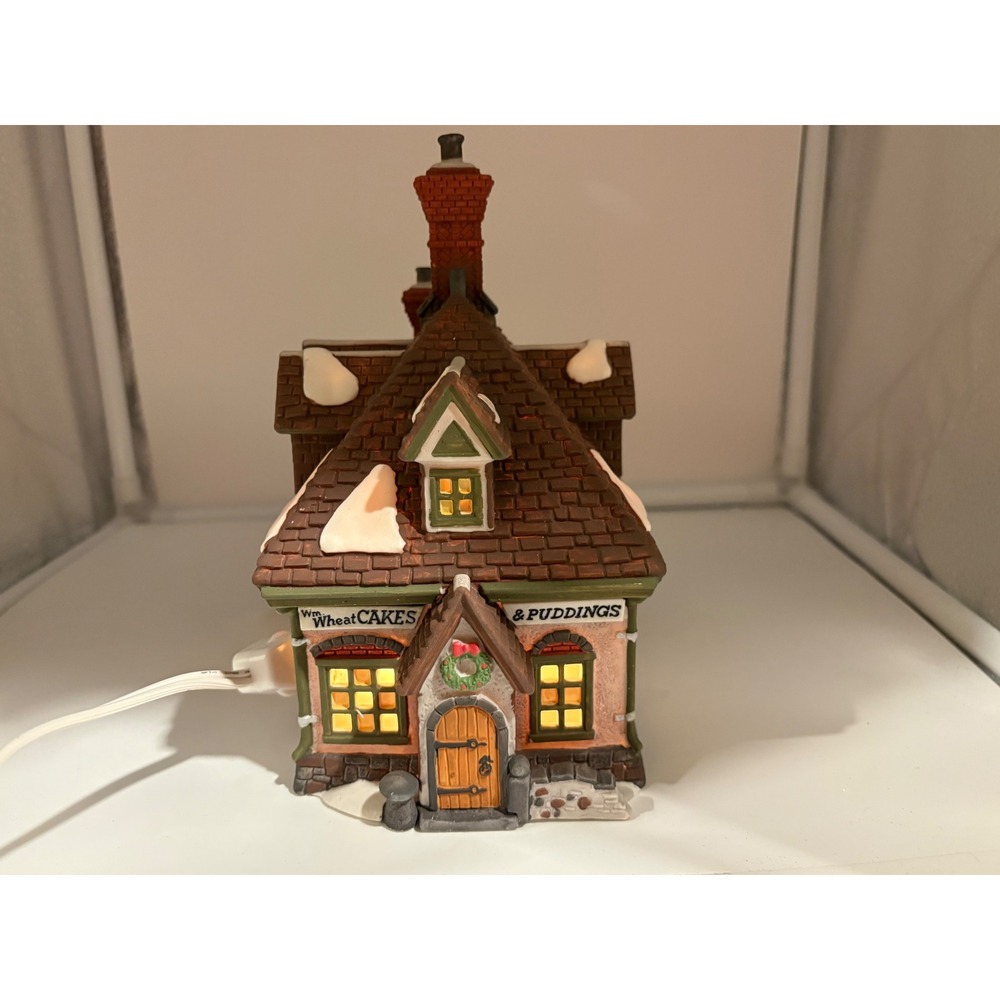 Dept 56 Dickens Village WM WHEAT CAKES & PUDDINGS 5808-4 Lighted House Vtg W/box